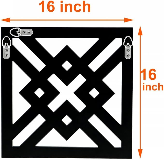 QMDECOR Silver Mirrored Wall Decor 16x16” Decorative Mirror Modern Fashion DIY Wall-Mounted Mirrors X Design Gorgeous Glam Accent Decor Vintage Decor Chic Mirror for Room Decor Home Decor - Image 7