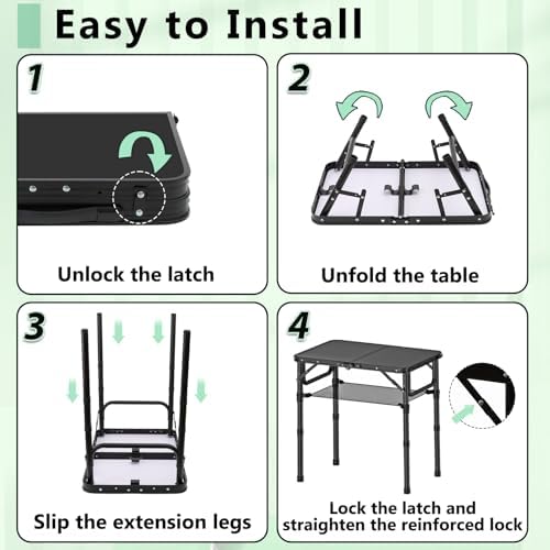 YihuiKo Folding TV Tray, Lightweight Portable Small Folding Table - Image 5