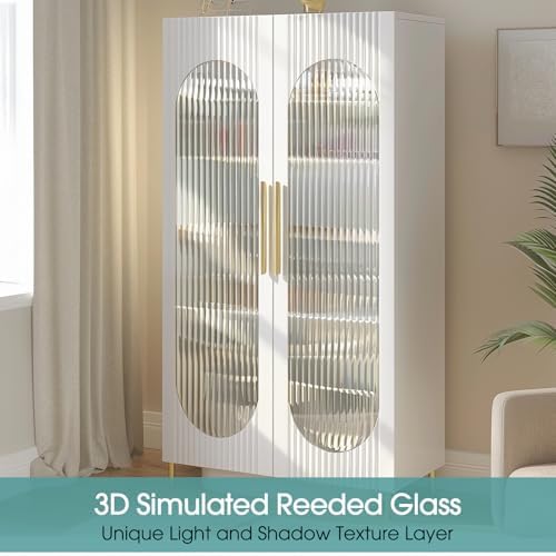 Coavas Reeded Glass Window Privacy Film, 3D Fluted Adhesive, 35.4"x157.4" - Image 2