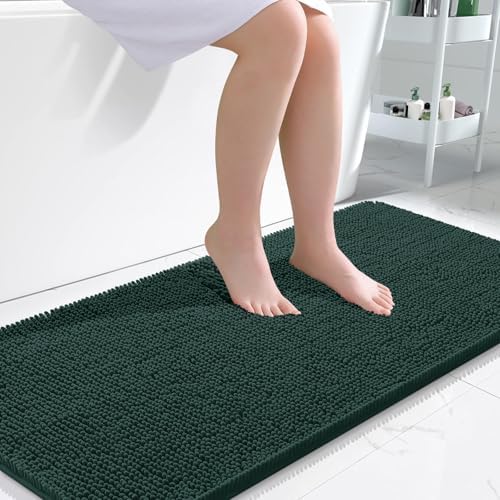 OLANLY Bathroom Runner Rugs 47x24, Extra Soft Absorbent Chenille Bath Rugs by OLANLY