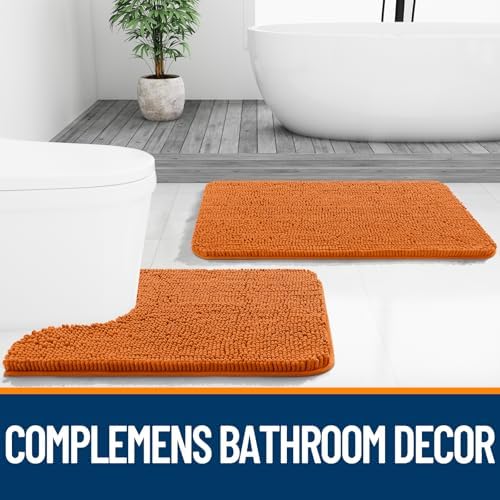 OLANLY Bathroom Rugs 30x20, Extra Soft Absorbent Chenille Bath Rugs - Image 7