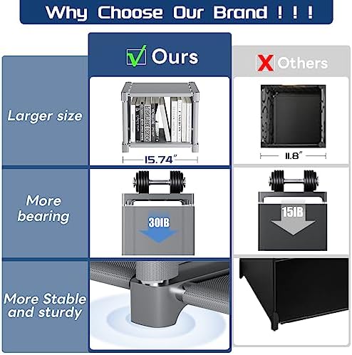 Mavivegue 20 Cube Book Shelf, Storage Organizer, Large DIY Bookcase, Metal Cube Bookshelf, Cubbies Closet Storage Organizer Shelves for Bedroom,Living Room,Home,Office - Image 5
