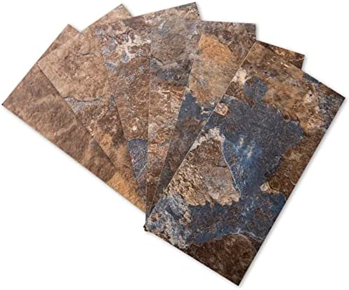 Art3d 102-Pack Peel and Stick Backsplash, Stick on Subway Tile, Rust Slate by Art3d