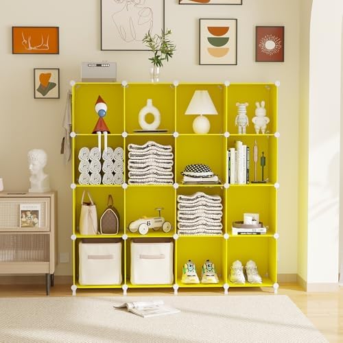 AWTATOS Cube Storage Organizer, Closet Organizers Storage Shelf, 16 Cube - Image 2