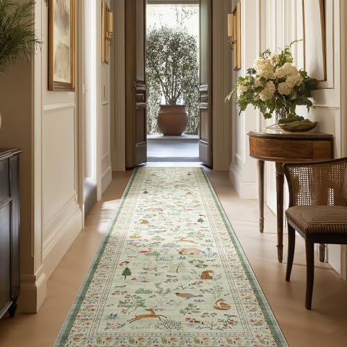 Machine Washable Kitchen Runner Rug: 2'x10' Hallway Runner Non Slip Low Pile Stain Resistant Soft Carpet Runners Rug for Entryway Hallway Kitchen Laundry Room Beside Farmhouse - Image 6