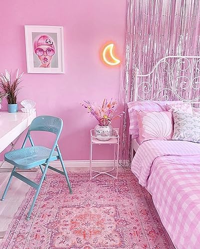 15.7"x118" Pink Wallpaper Contact Paper Pink Peel and Stick Wallpaper Lavender Self Adhesive Contact Paper for Cabinets Girls Bedroom Wallcovering Furniture Countertop Vinyl Roll - Image 4