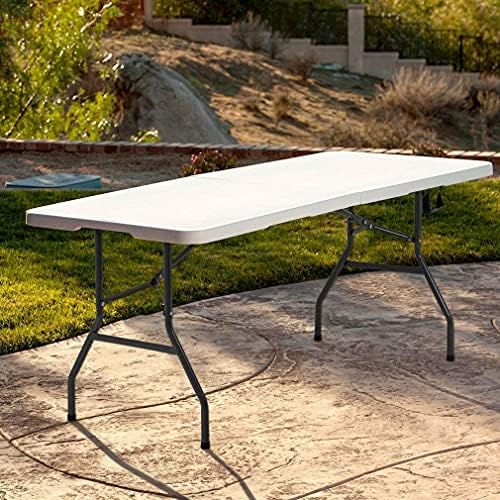 FDW | 6FT Folding Table | White | Portable Plastic Table - Image 2