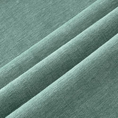 MIULEE Aqua Green Chenille Couch Throw Pillow Covers, 18x18 - Image 2