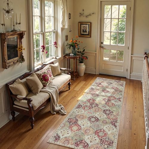 Lahome Moroccan Hallway Runner, 2x6 Kitchen Runner Rug Non Skid Washable by Lahome