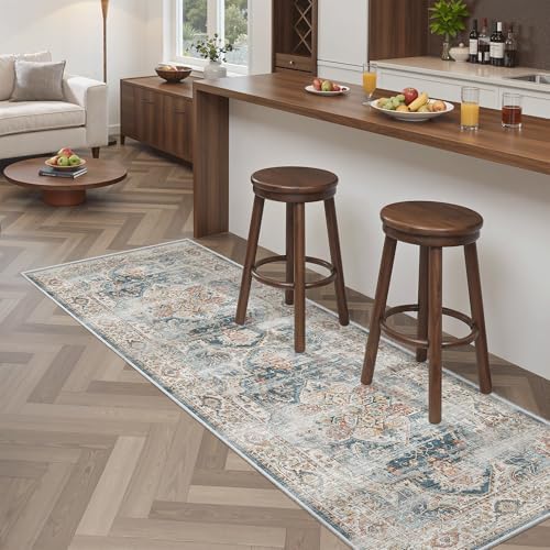 Madane Washable Runner Rug 2x6 Runners for Hallways Non Slip, Navy - Image 4