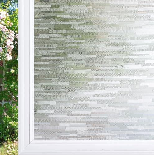 CottonColors Window Privacy Film 17"X 78", Frosted Glass Window Film by CottonColors