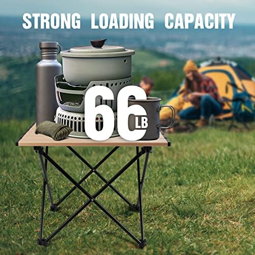 VILLEY Portable Camping Side Table, Ultralight Aluminum Folding Beach Table - Image 6