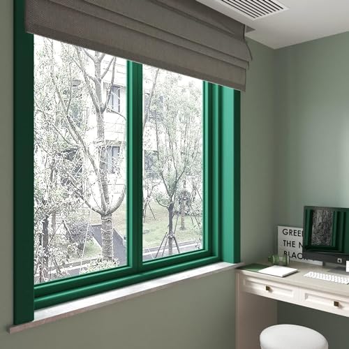 YENHOME Green Bulletin Board Border Roll Self Wallpaper Border for Bulletin Board Mirror Frame Border 3" X236" Removable Bulletin Board Borders Wallpaper Border Peel and Stick Bathroom Wall Decoration - Image 6