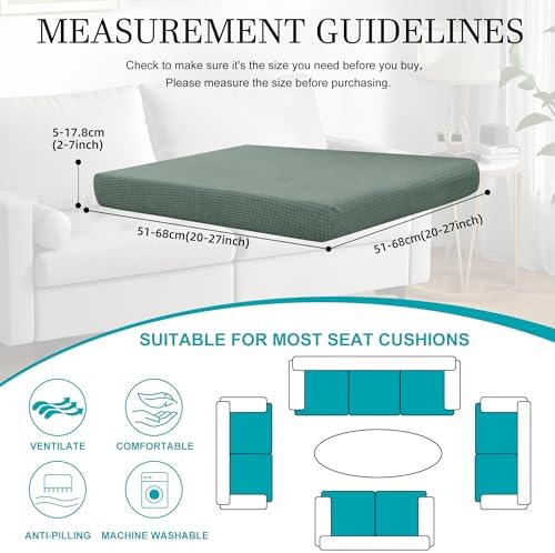 14 Pcs Outdoor Cushion Covers, Patio Sofa Cushion Covers Replacement - Image 2
