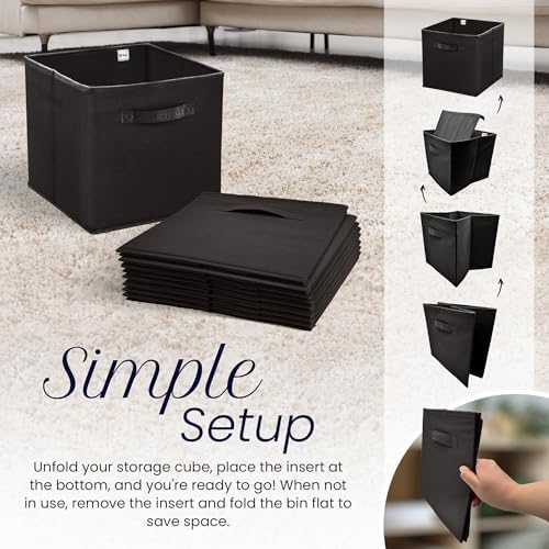 Reli. 11 Inch Cube Storage Bins (12 Pack) | Cube Organizer Bins - Image 4
