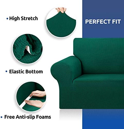 KEKUOU Stretch Oversized Couch Covers for Sofa Slipcover,Hunter - Image 5
