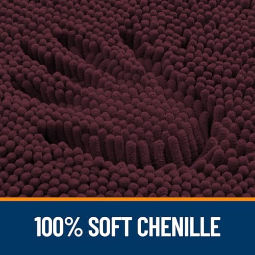 OLANLY Toilet Rugs U-Shaped 24x20, Soft Absorbent Chenille Contour Rugs - Image 3