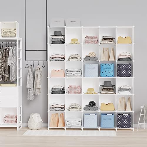 HOMIDEC Closet Organizers and Storage, 9 Cube Storage Organizer, White - Image 6