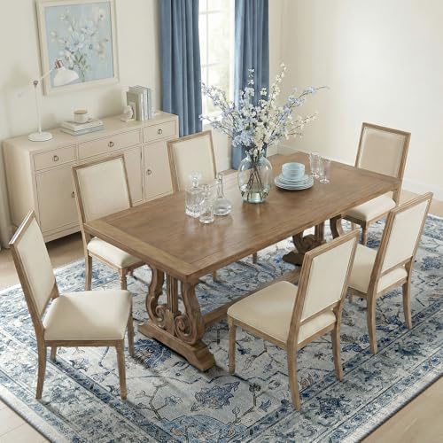 RELEANY Washable Area Rug, 5'x8', Blue/White/Gray - Image 3