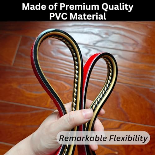 Peel and Stick Molding Trim Self Adhesive Flexible Wall Trim Crown Molding 3D Strip for Tile Wood Wall Panels Picture Mirror Frame Border Edge Corner Ceiling Wallpaper Decor (Black Gold, 200 inches) - Image 3