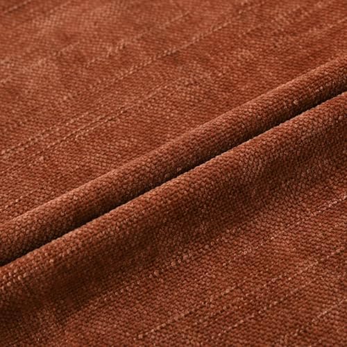 Set of 4 Soft Textured Decorative Throw Pillow Covers 18x18 Inch Cozy Farmhouse Cushion Cover Square Accent Pillow Cases for Bed Couch Sofa Living Room, Rust - Image 5