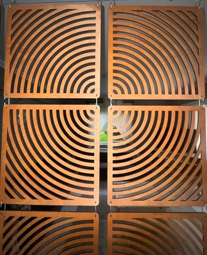 Woodtuct Teak Room Divider Panels for Ceiling Hanging - Image 5