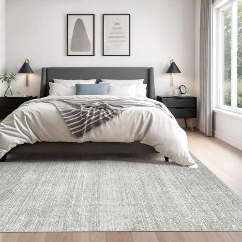Valenrug 8x10 Area Rugs for Living Room, Large Washable Rug Non Slip, Grey - Image 6
