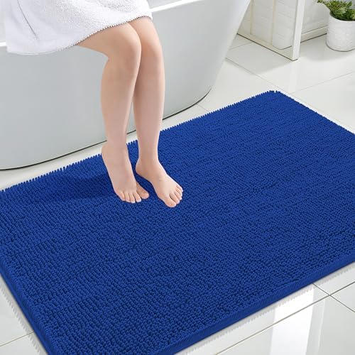 OLANLY Large Bathroom Rugs 44x32, Extra Soft Absorbent Chenille Bath Rugs by OLANLY