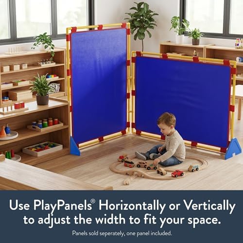 Children's Factory PlayPanel Room Divider 59.5" x 47.5", Blue - Image 2
