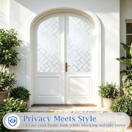 Coavas Frosted Window Privacy Film Day & Night Static Cling 23.6"x78.7" - Image 5