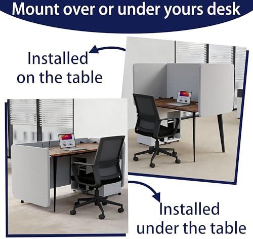 Desk Privacy Panel Sound Absorbing & Proof Desk Divider for Office - Image 2
