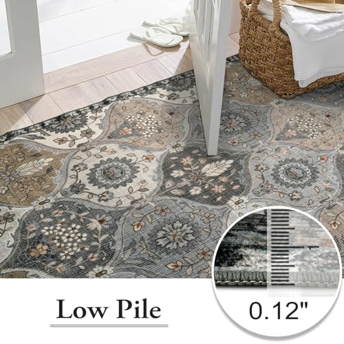 Lahome Moroccan Washable Living Room Rug, 5x8 Rugs for Bedroom Dining Room - Image 6