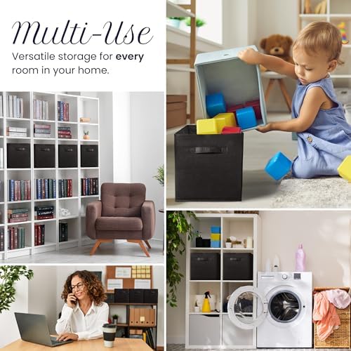Reli. 11 Inch Cube Storage Bins (4 Pack) | Cube Organizer Bins - Image 6