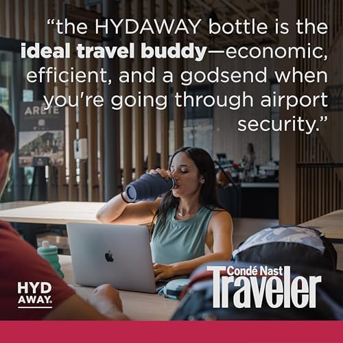 HYDAWAY 25oz Collapsible Water Bottle, Packable Leakproof for Travel - Image 6