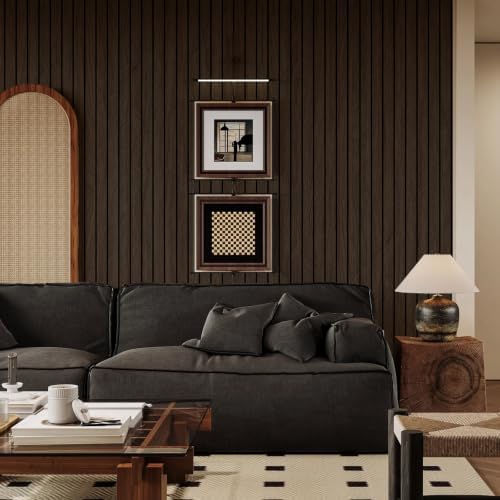 Fititem Wood Wall Panels Peel and Stick Wallpaper 3D Faux Walnut 15.7”×118” | Wood Salt Wall Panels for Accent Walls Dark Brown Self Adhesive Waterproof Wallpaper for Living Room Bedroom Removable Decor - Image 7