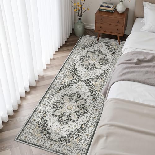Madane Washable Runner Rug 2x6 Runners for Hallways Non Slip, Black - Image 3