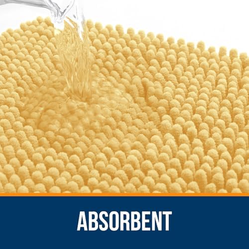 OLANLY Large Bathroom Rugs 44x32, Extra Soft Absorbent Chenille Bath Rugs - Image 4