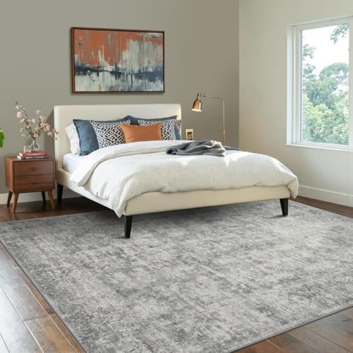 Rugxara Grey 6x9 Area Rugs Washable Rug for Living Room Dining Room Bedroom - Image 2