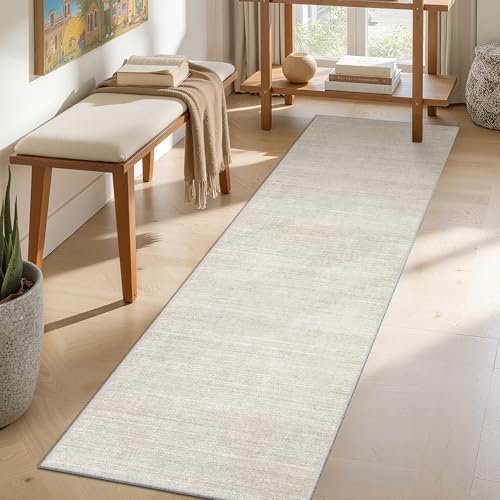 Valenrug 2x8 Runner Rug Non Slip, Washable Rug Runners for Hallways, Beige - Image 4