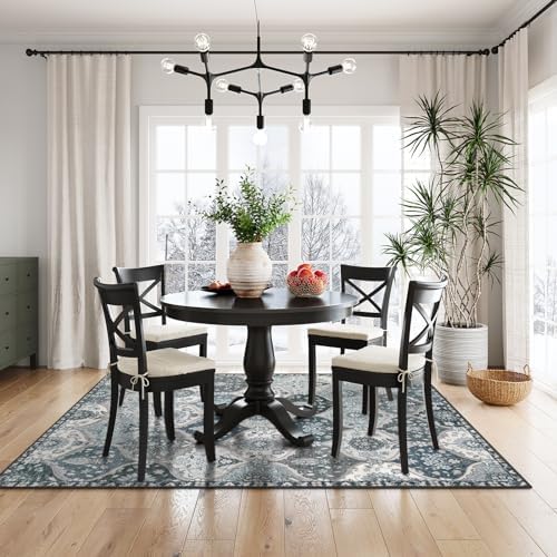 Lahome Moroccan Washable Living Room Rug, 5x8 Rugs for Bedroom Dining Room - Image 3