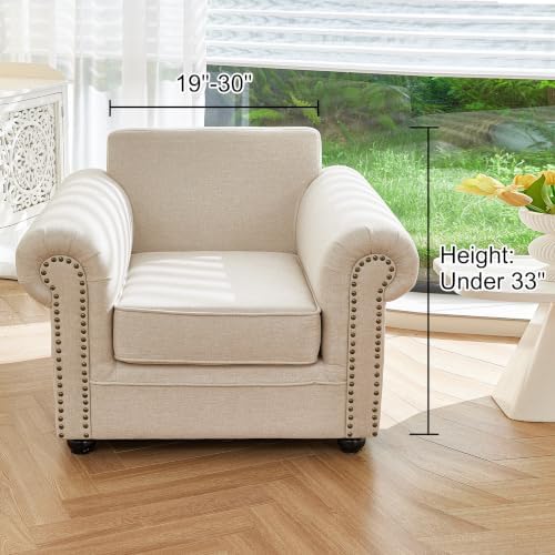 Couch Cover for Dogs Washable Sofa Cover, Sectional Couch Covers, Sofa Covers for 2 Cushion Couch, Non Slip Stripe Sofa Slipcovers Furniture Protector (Light Gray, 91 * 71) - Image 3