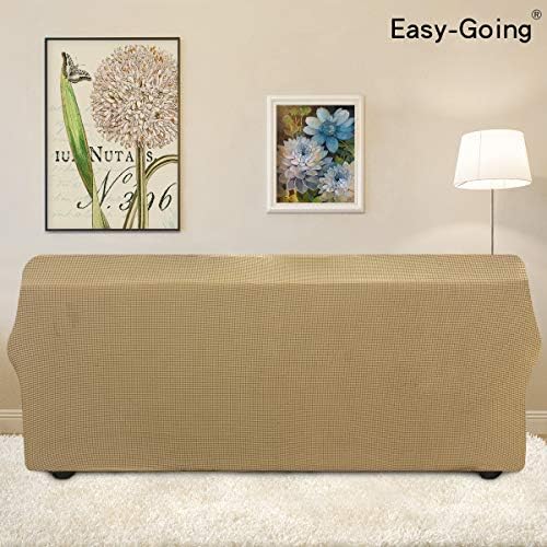 Easy-Going Stretch Couch Covers for Sofa Washable Large Golden - Image 4