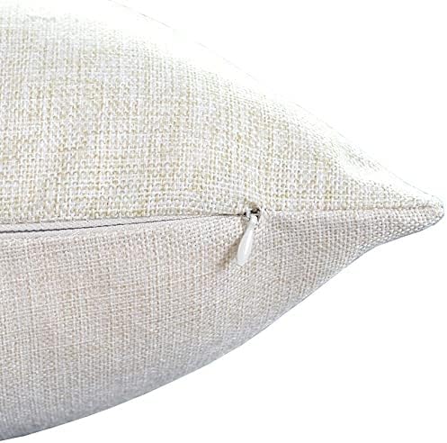 TSSOHU Flower and Hummingbird Pillow Cover Cotton Linen Spring Red Flower Green Leaves Boho Decorative Pillow Covers Cushion Cover Home Decor Pillowcase for 18x18 Inch - Image 4