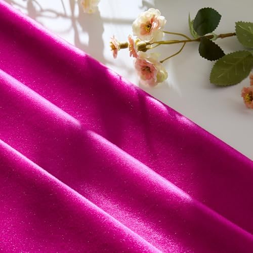 GIGIZAZA Hot Pink Velvet Pillow Covers 18x18 Decorative Pillows Pack of 2 - Image 5