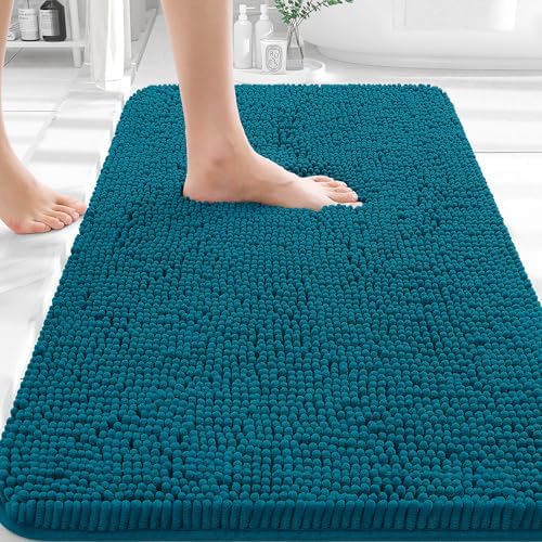 OLANLY Bathroom Rugs 35x24, Extra Soft Absorbent Chenille Bath Rugs by OLANLY