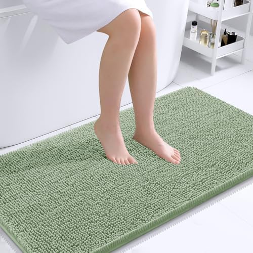 OLANLY Bathroom Runner Rugs 44x24, Extra Soft Absorbent Chenille Bath Rugs by OLANLY