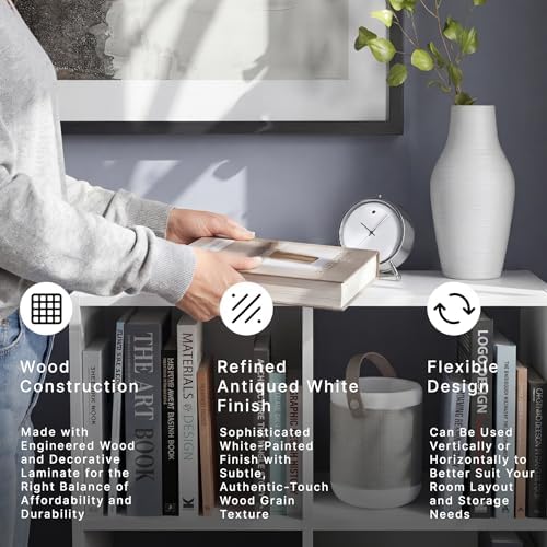 Signature Design by Ashley Onita 6 Cube Storage Organizer, White - Image 5