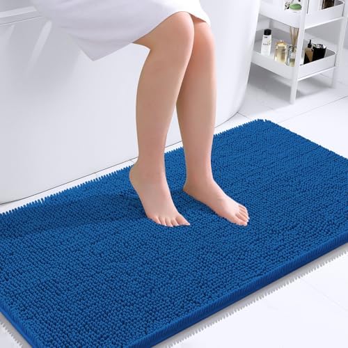 OLANLY Bathroom Runner Rugs 40x24, Extra Soft Absorbent Chenille Bath Rugs by OLANLY