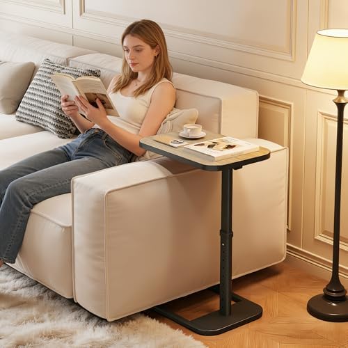 Adjustable Height TV Tray Table for Couch, Flip-Top Design - Image 3