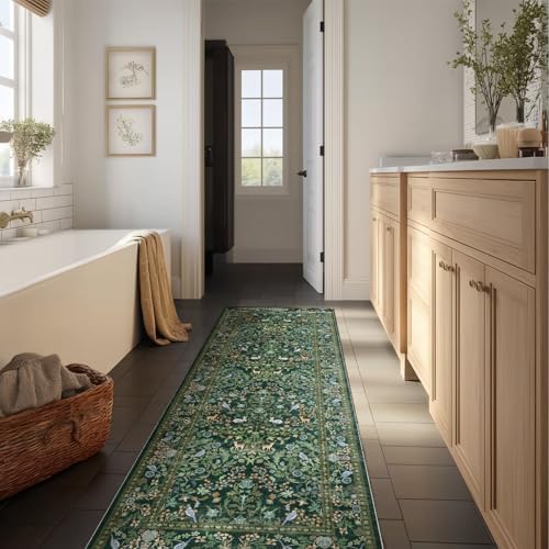 Washable Runners for Hallways Kitchen Rugs: 2'x6' Runner Rug Stain Resistant Non Slip Low Pile Soft Carpet Runners for Hallways Bedroom Kitchen Entryway Indoor Living Room Farmhouse - Image 6